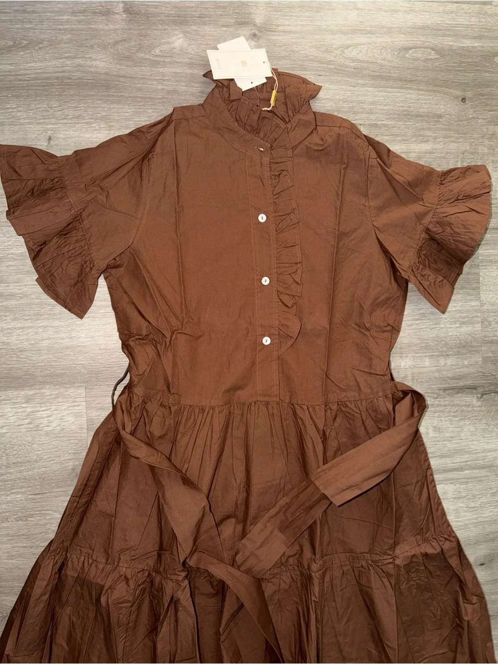 Mille Victoria dress in chocolate - Picture 10 of 13